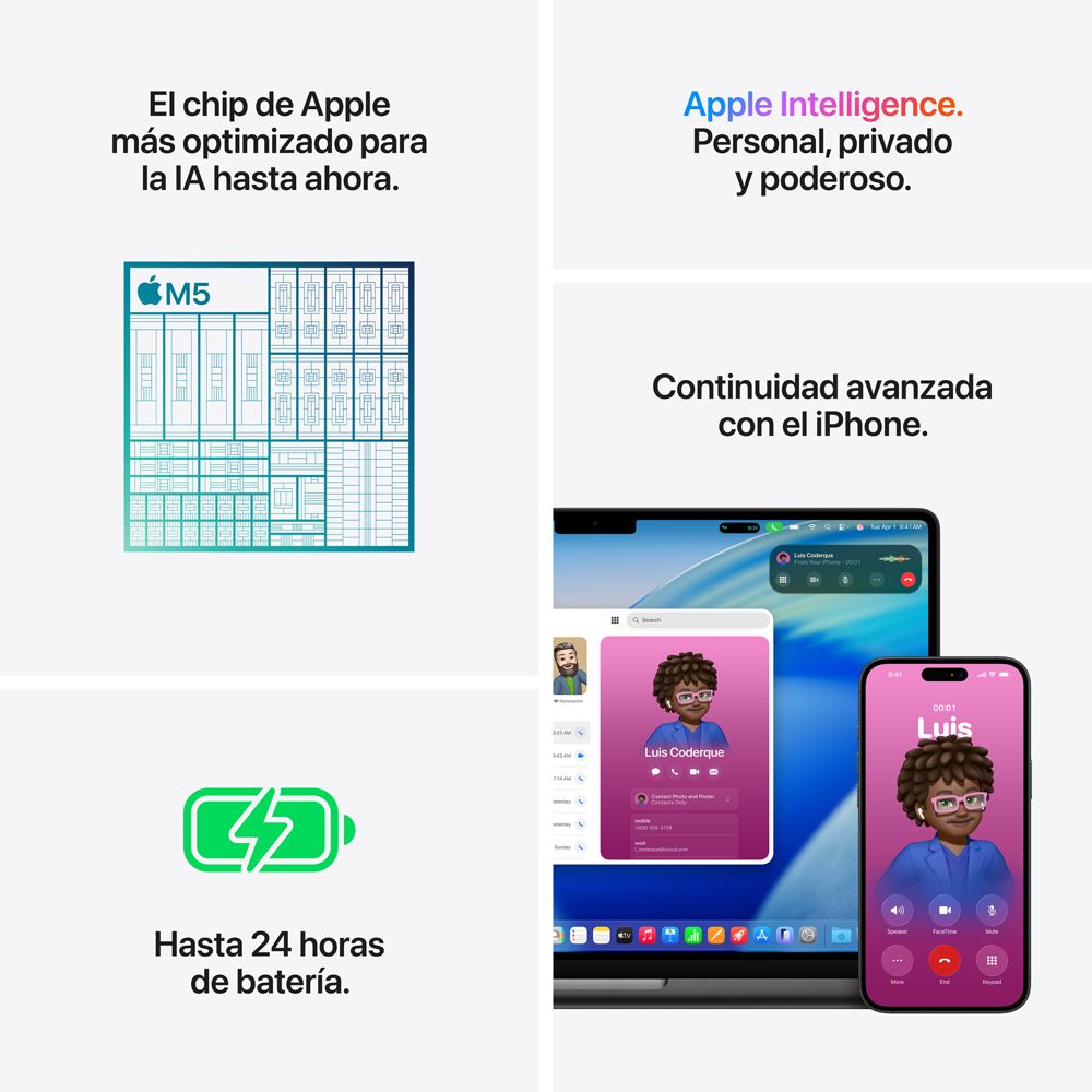 MacBook Pro 14” con chip M5 1TB Negro | Mac Store Panamá