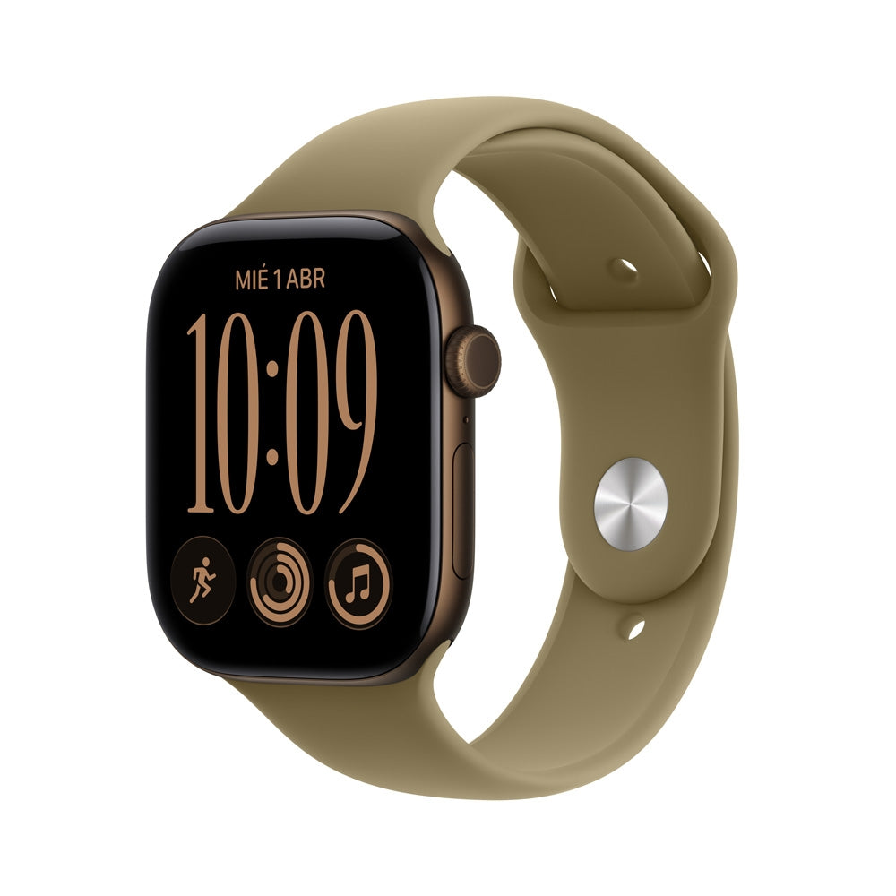 Apple_Watch_Series_12_46mm_GPS_Dark_Bronze_Aluminum_Sport_Band_Olive_PDP_Image_Position_1__LAES