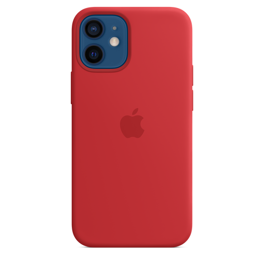 Case de silicona con MagSafe Para iPhone 12 mini (PRODUCT)RED