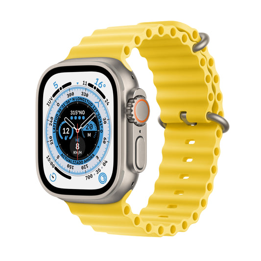 Apple Watch Ultra (GPS + Cellular) - Caja de titanio de 49 mm - Correa Ocean amarilla