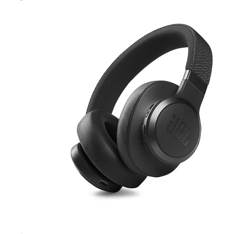 jbl live 660nc headphones over-ear bt noise cancelling black