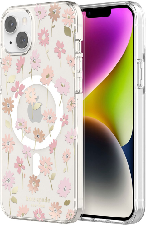 Case KATE SPADE NY HD MAGSAFE Para iPhone 14 Plus – Flores/transparente