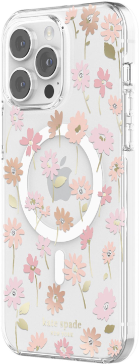 Case Kate Spade NY HD MagSafe Para iPhone 14 Pro Max – Flores/transparente