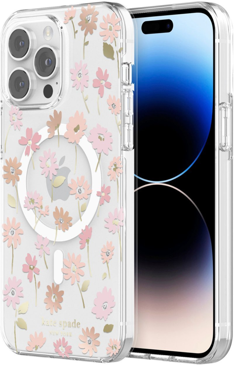 Case KATE SPADE NY HD MAGSAFE Para iPhone 14 Pro Max – Flores/transparente
