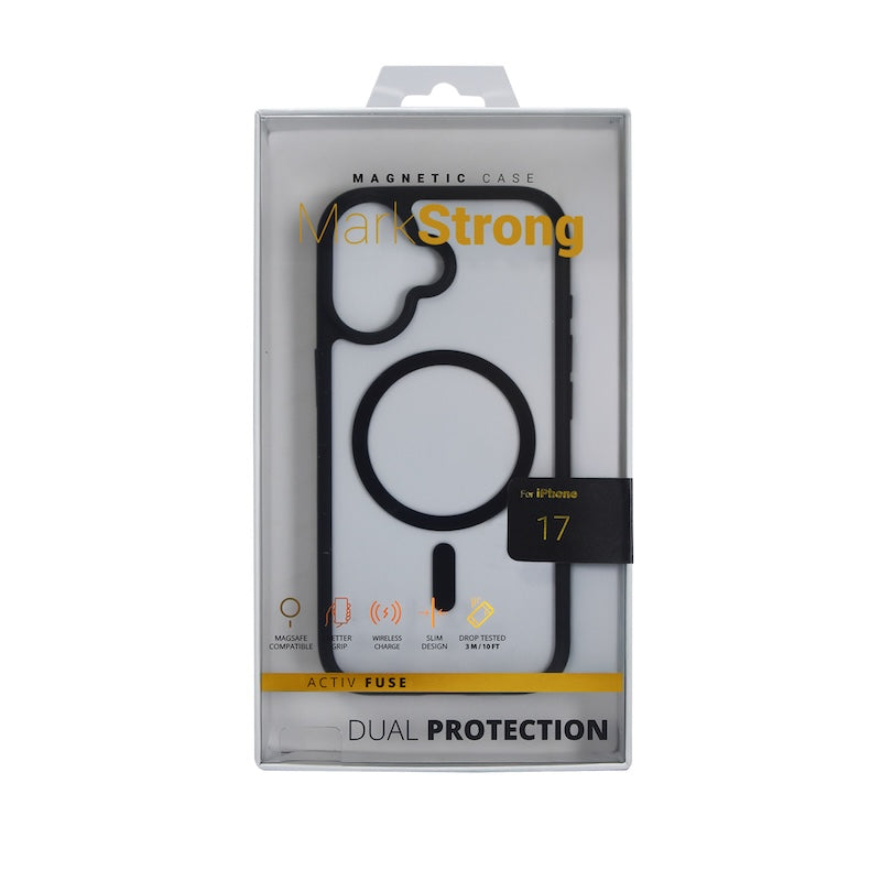 CASE MARKSTRONG IPHONE 17 CLEAR/BLACK