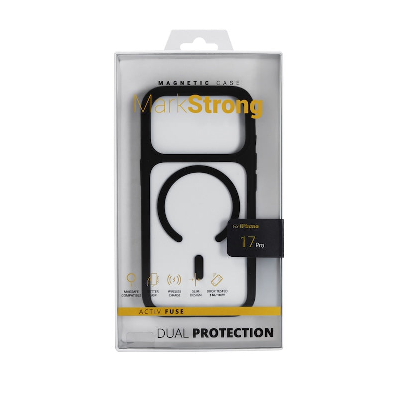 CASE MARKSTRONG IPHONE 17 PR CLEAR/BLACK