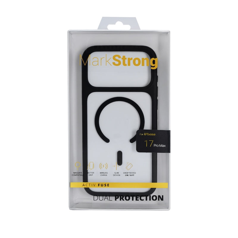 CASE MARKSTRONG IPHONE 17 PRO MAX CLEAR/BLACK