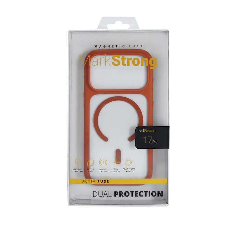 CASE MARKSTRONG IPHONE 17 PRO CLEAR/ORANGE