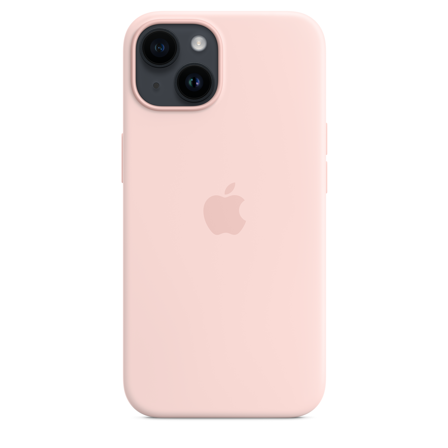 Funda de silicona con MagSafe para el iPhone 14 - Rosa caliza