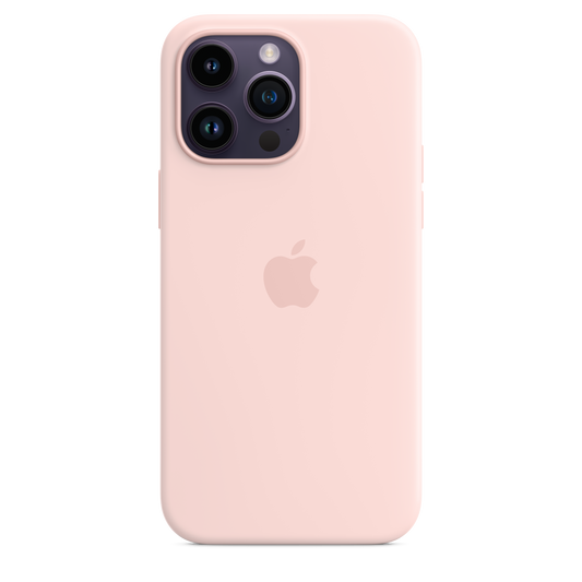 Funda de silicona con MagSafe para el iPhone 14 Pro Max - Rosa caliza