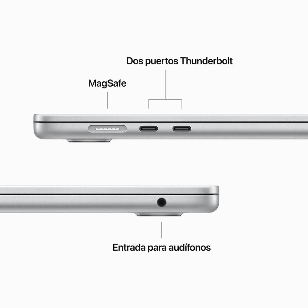 MacBook Air de 15 pulgadas Chip M2 de Apple con CPU de ocho núcleos y GPU de diez núcleos teclado Inglés