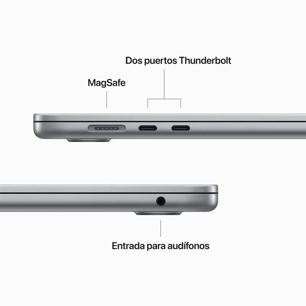MacBook Air de 15 pulgadas Chip M2 de Apple con CPU de ocho núcleos y GPU de diez núcleos teclado Inglés