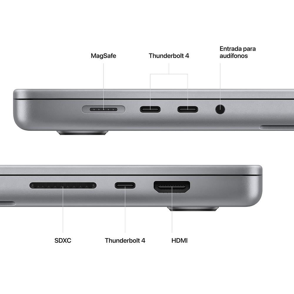 MacBook Pro de 16 pulgadas: Chip M2 Max de Apple con CPU de 12 núcleos y GPU de 38 núcleos, 1 TB SSD - Gris espacial