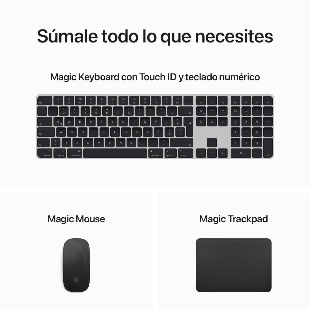 Mac Studio: Chip M2 Max de Apple con CPU de 12 núcleos, GPU de 30 núcleos y Neural Engine de 16 núcleos, 512 GB SSD