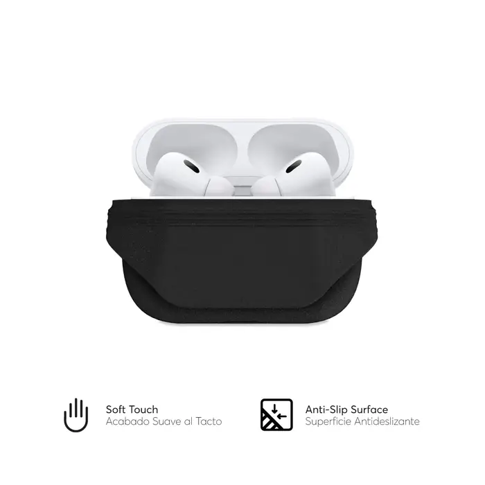 Case NCO SILICON PEARL Para AirPods Pro 2da Generacion - Negro