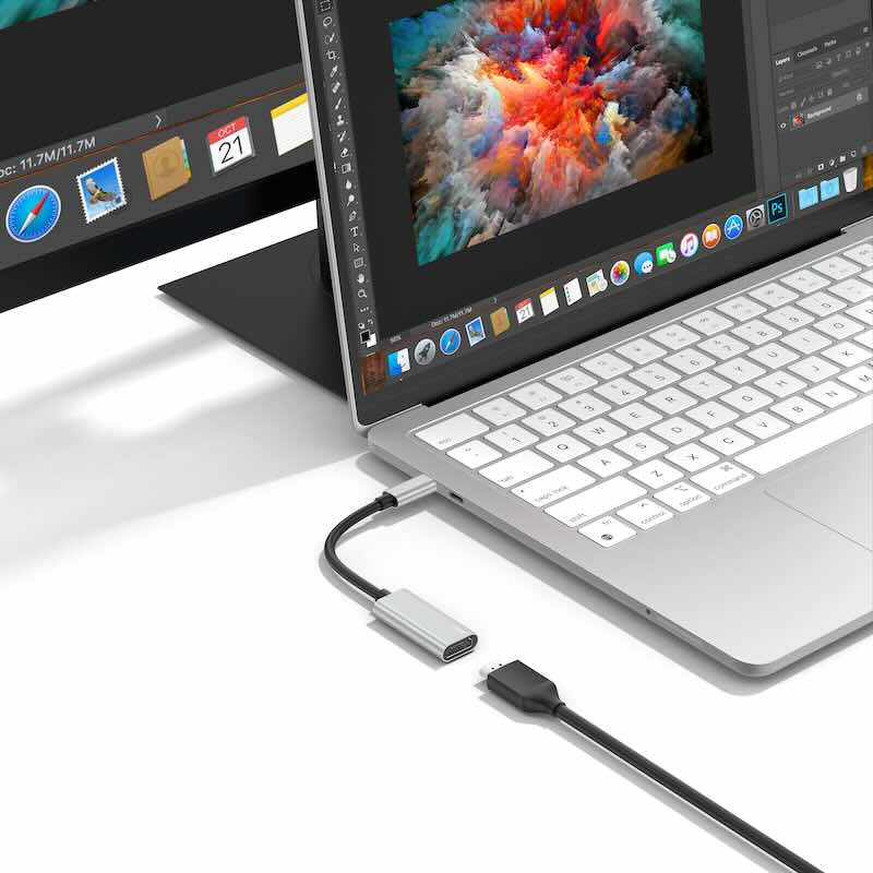 MULTIPUERTO QDOS POWERLINK DISPLAY USB-C A HDMI SILVER