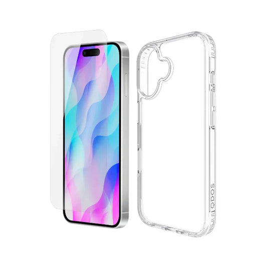 CASE QDOS DUAL DEFENCE PACK IPHONE 16+PROTECTOR PANTALLA