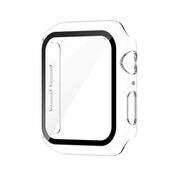 Bómper protector  para Apple Watch en cristal y bordes de policarbonato para Apple Watch  series SE 42mm, que protege la pantalla de tu Apple Watch ante cualquier golpe y/o caída. fácil y rápida instalación. dos unidades por empaque.
