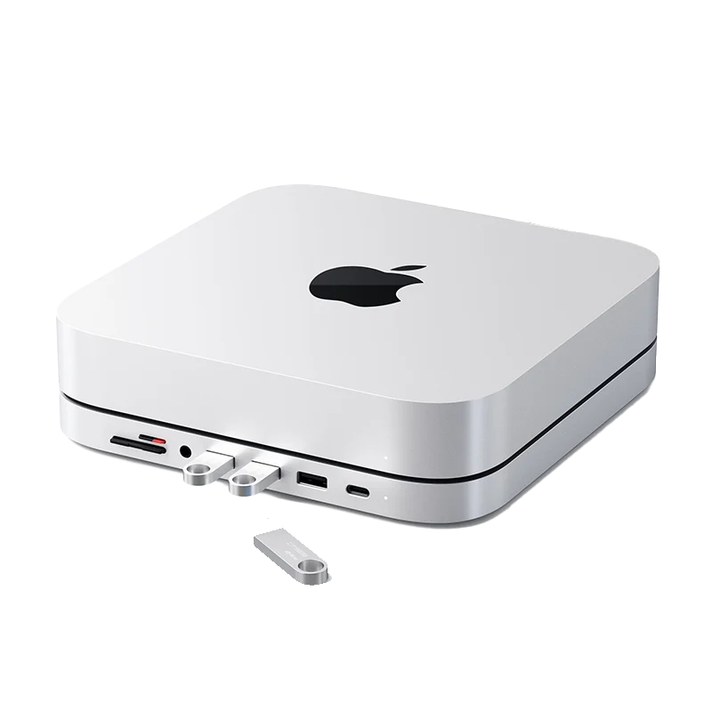 SATECHI ALUMINUM STAND HUB MAC MINI SLV