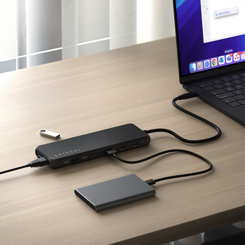 MULTIPUERTO SATECHI PRO USB-C 13 EN 1 4K BLACK