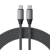Cable de carga SATECHI TIPO-C a TIPO-C de 100W - Negro metalizado