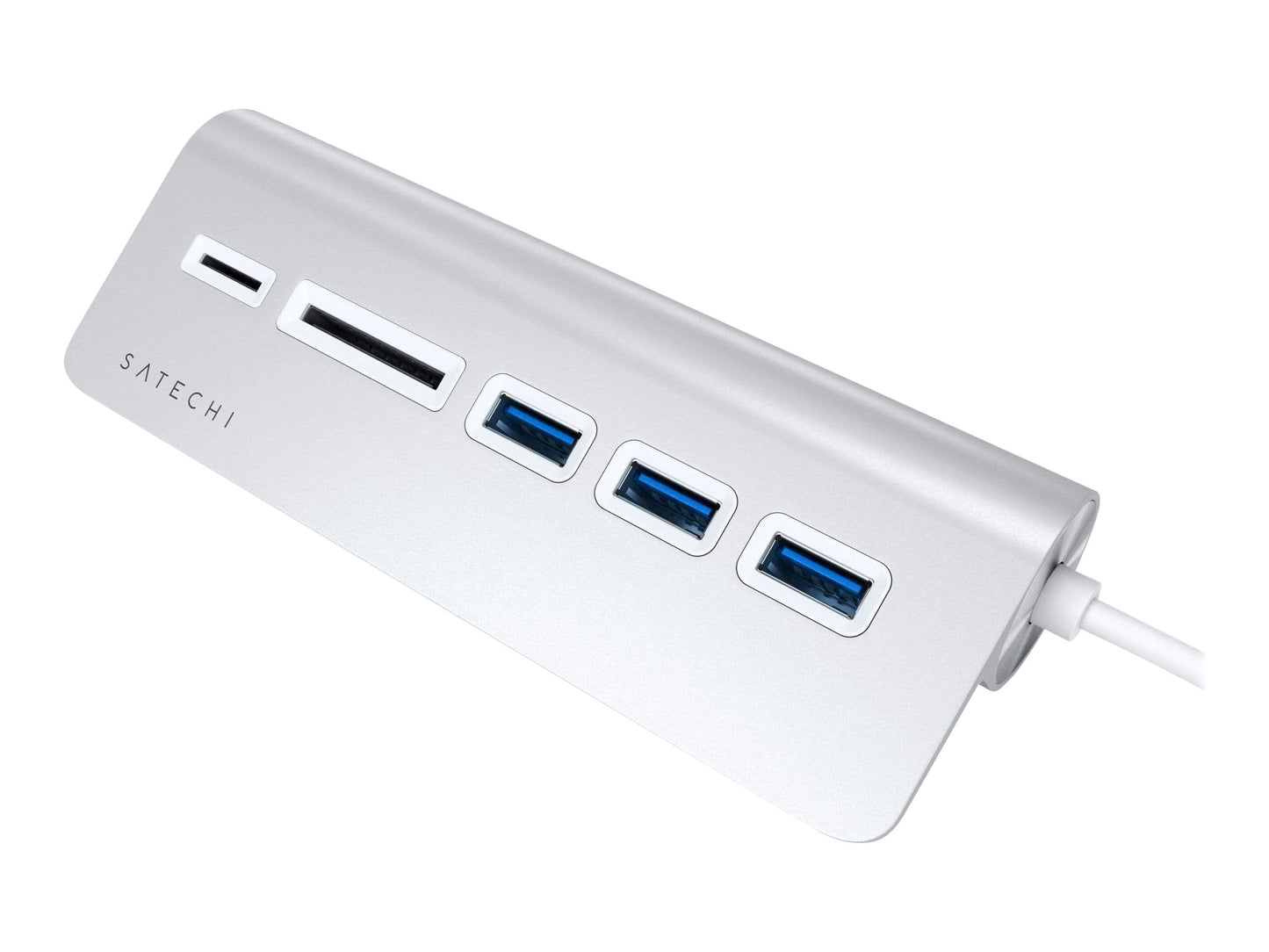 ST ALUM TYPE-C USB HUB &AMP; CARD READER-SV