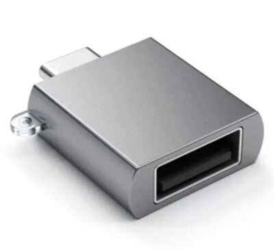 SATECHI ALUM USB-C TO USB-A ADAPTER