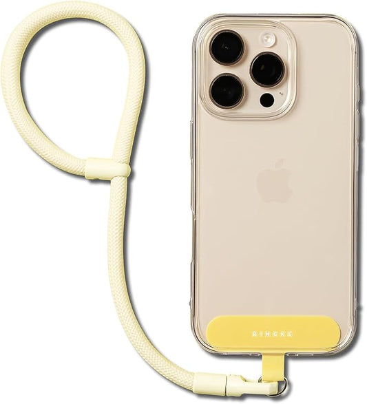 CORREA RINGKE PARA IPHONE TIPO STRAP DE MANO AJUSTABLE YELLOW
