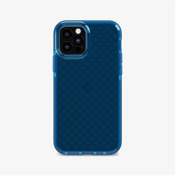 Case TECH21 EVO CHECK Para iPhone 12 - Azul Clasico