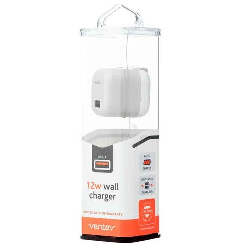 VENTEV 12W WALL CHARGER WITH SINGLE TYPE
