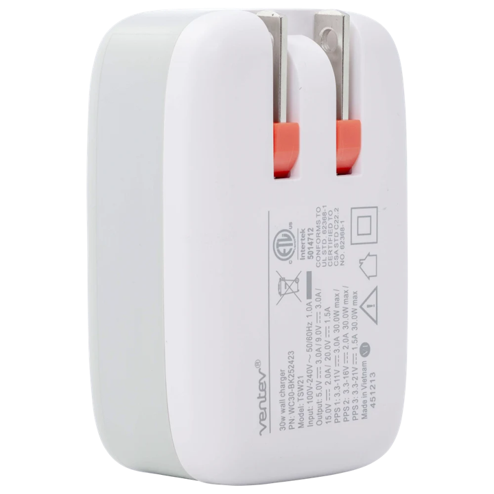 Cargador de Pared VENTEV de 30W - Blanco