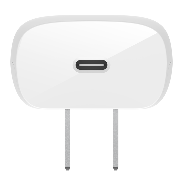 Cargador de pared BELKIN USB-C PD 3.0 PPS de 30 W + cable USB-C a USB-C - Blanco