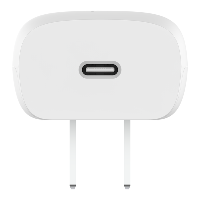 Cargador Belkin 20w - USB-C PPS - Blanco + Cable USB-C - Lightning