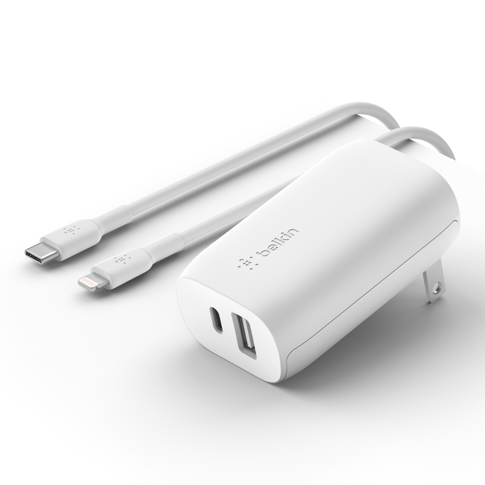 BELKIN DUAL WALL CHARGER PPS +USB-C CABL