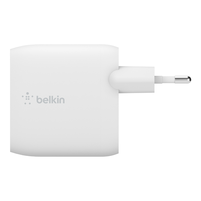 Cargador de pared BELKIN doble USB-A de 24 W + cable Lightning a USB-A - Blanco