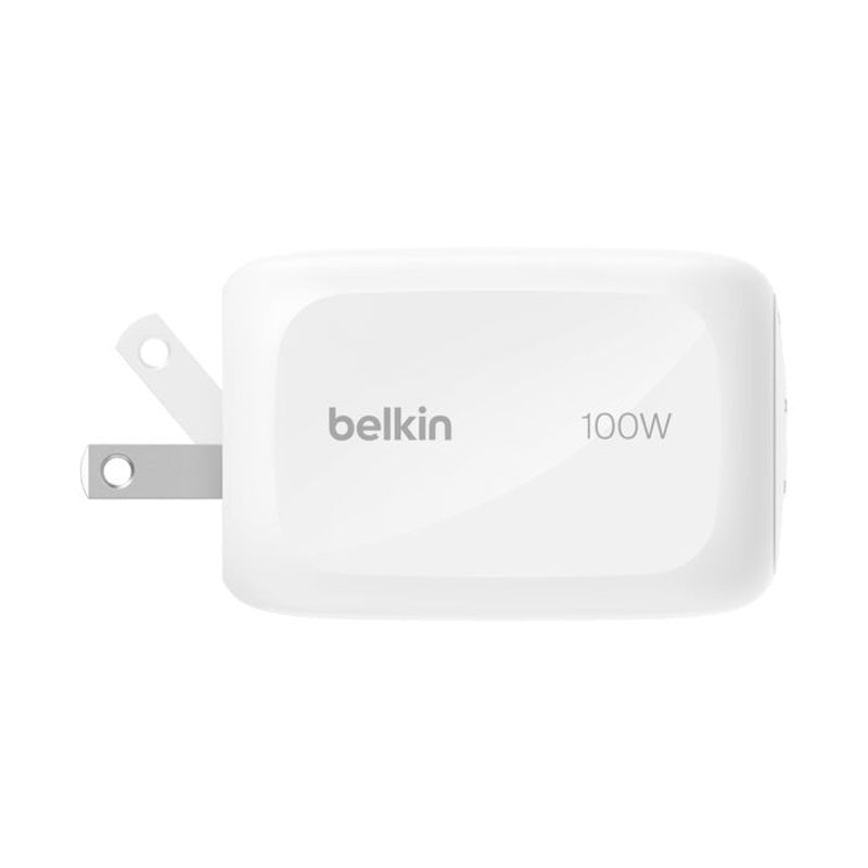 ADAPTADOR BELKIN DE PARED 100W 3 PUERTOS USB-C USB-A WHITE