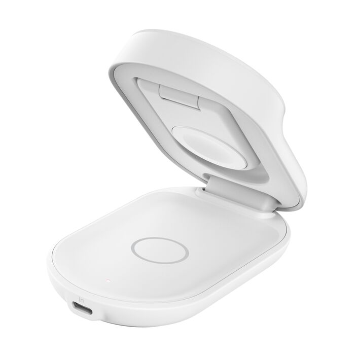 BASE DE CARGA BELKIN 3 EN 1 PLEGABLE 25W QI2 WHITE