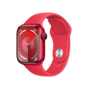 Apple Watch Series 9 GPS • Caja de aluminio (PRODUCT)RED de 41 mm • Correa deportiva (PRODUCT)RED - S/M