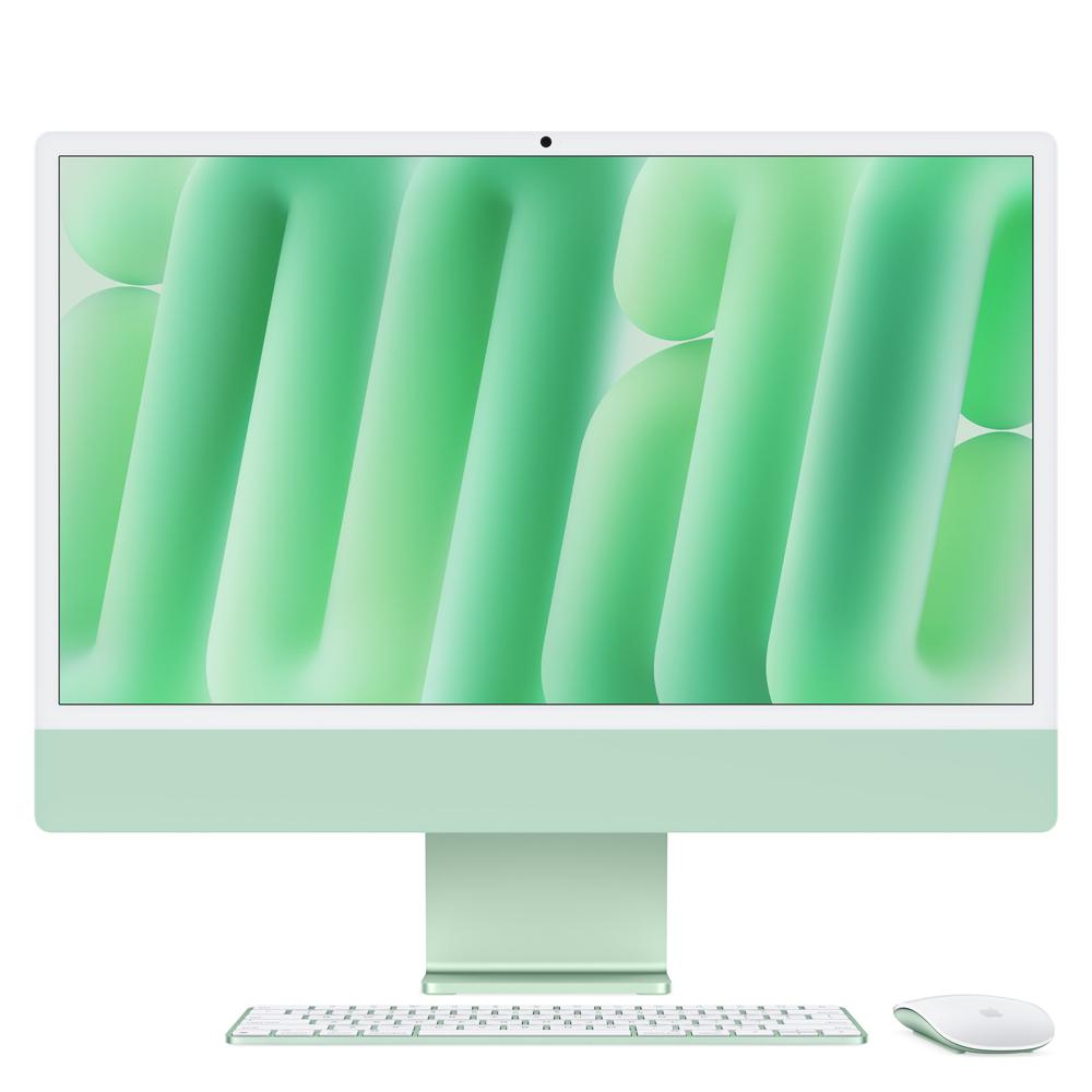 iMac con pantalla Retina 4,5K de 24 pulgadas: Chip M4 de Apple con CPU de 8 núcleos y GPU de 8 núcleos, 256 GB SSD - Verde