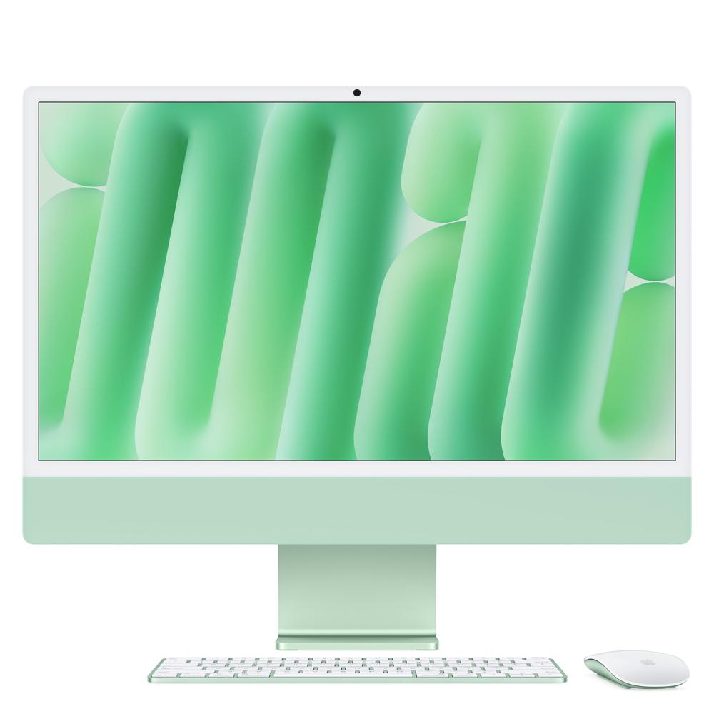iMac con pantalla Retina 4,5K de 24 pulgadas: Chip M4 de Apple con CPU de 10 núcleos y GPU de 10 núcleos, 256 GB SSD - Verde