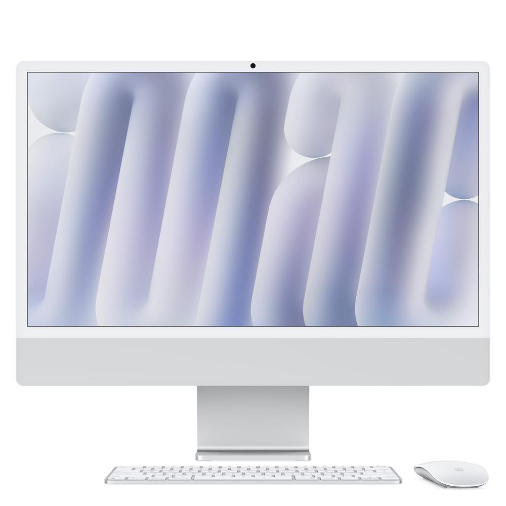 iMac con pantalla Retina 4,5K de 24 pulgadas: Chip M4 de Apple con CPU de 10 núcleos y GPU de 10 núcleos, 512 GB SSD - Plata