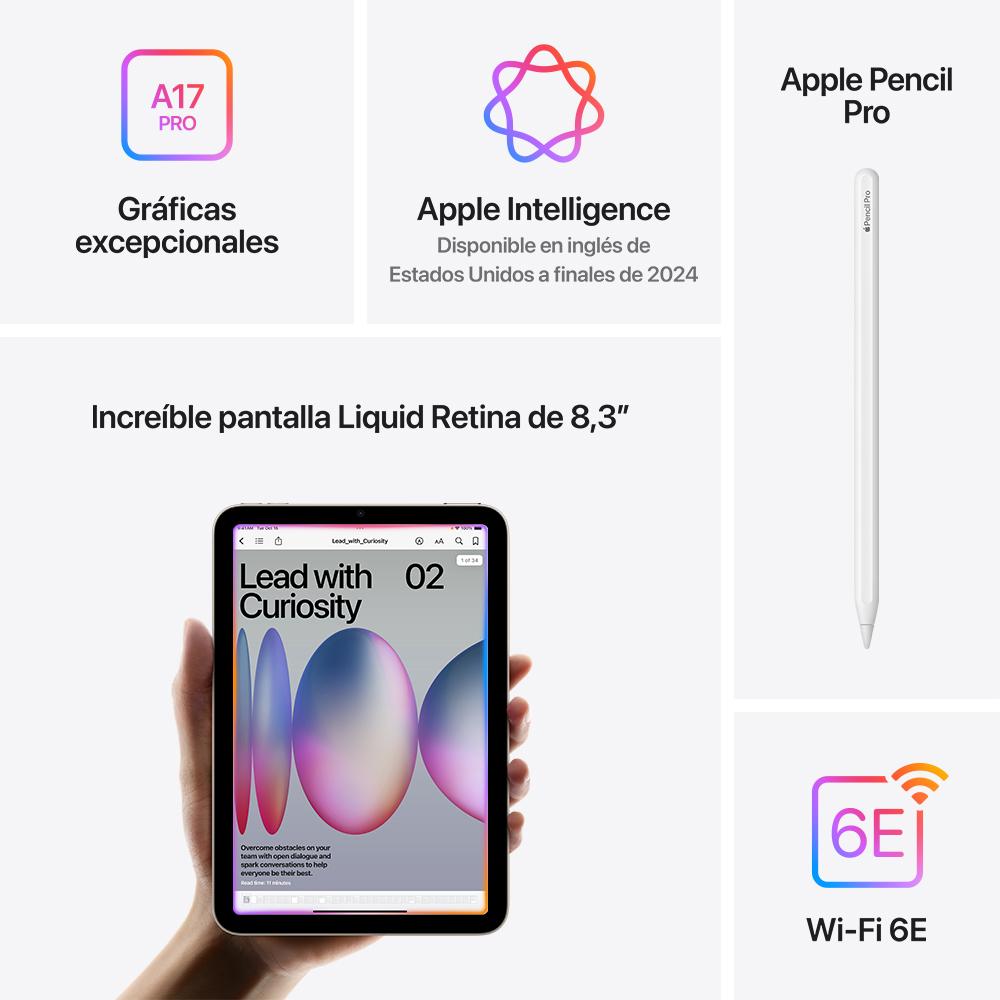 iPad mini Wi-Fi 256 GB - Azul (A17 Pro) – Mac Store Panamá