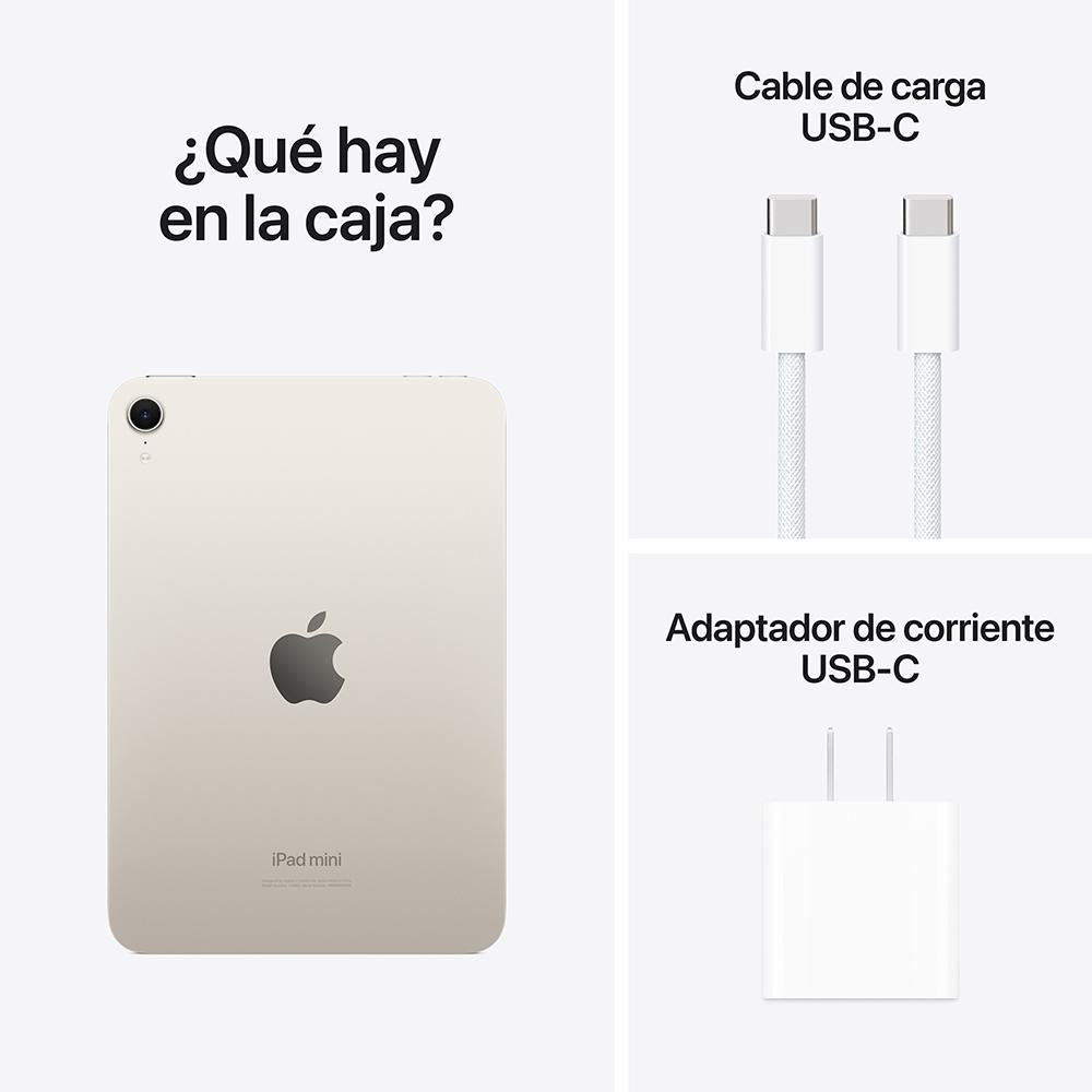 iPad mini Wi-Fi 128 GB - Blanco estrella (A17 Pro)