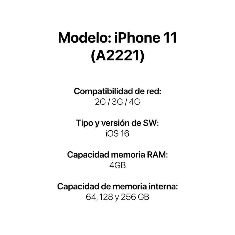 iPhone 11 128 GB Negro