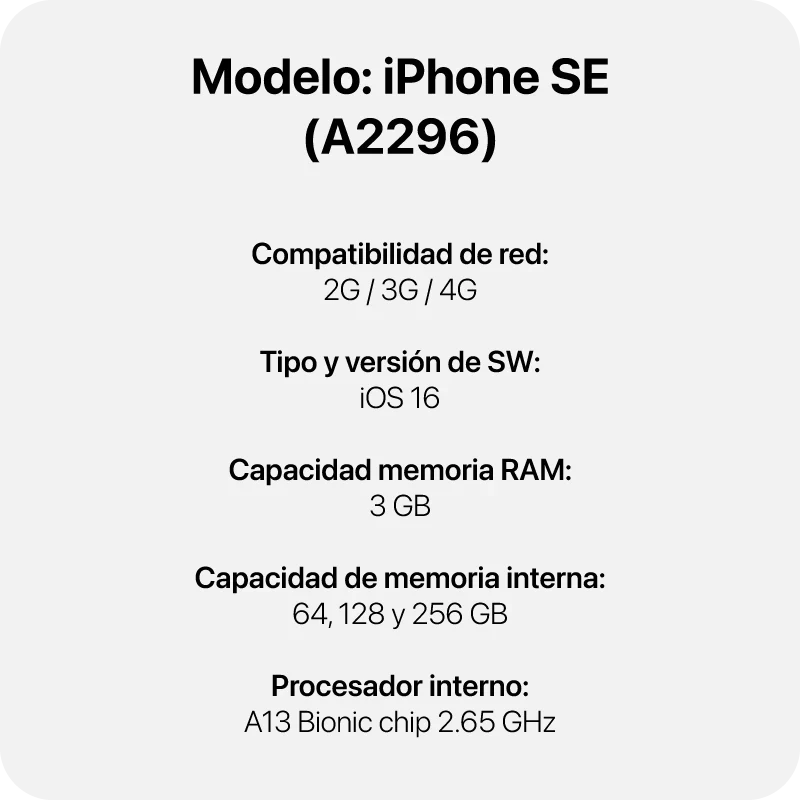 iPhone SE (2.ª generación) 128 GB Blanco