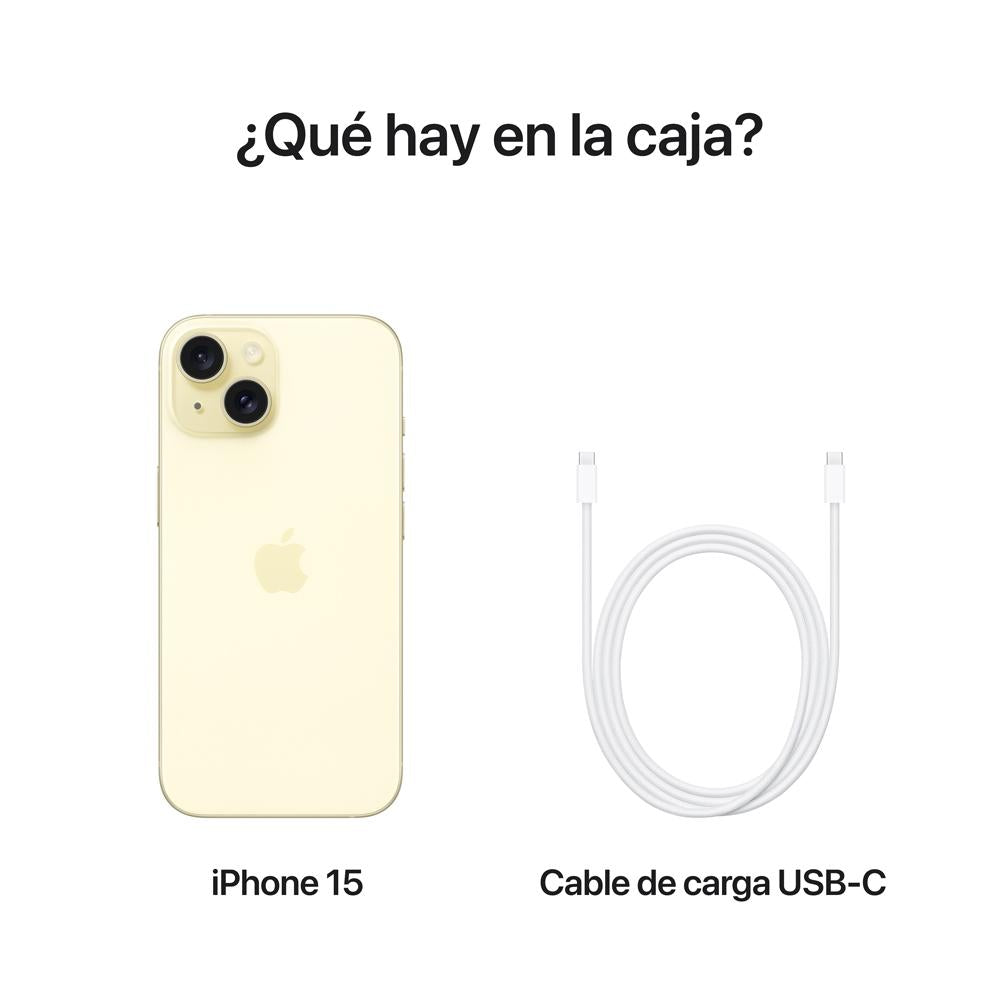 iPhone 15 256 GB en amarillo