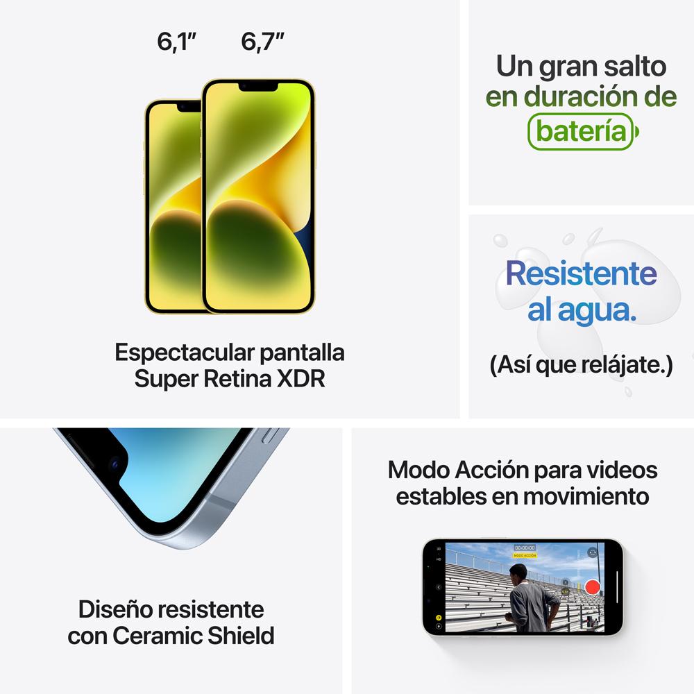 iPhone 14 512 GB en amarillo