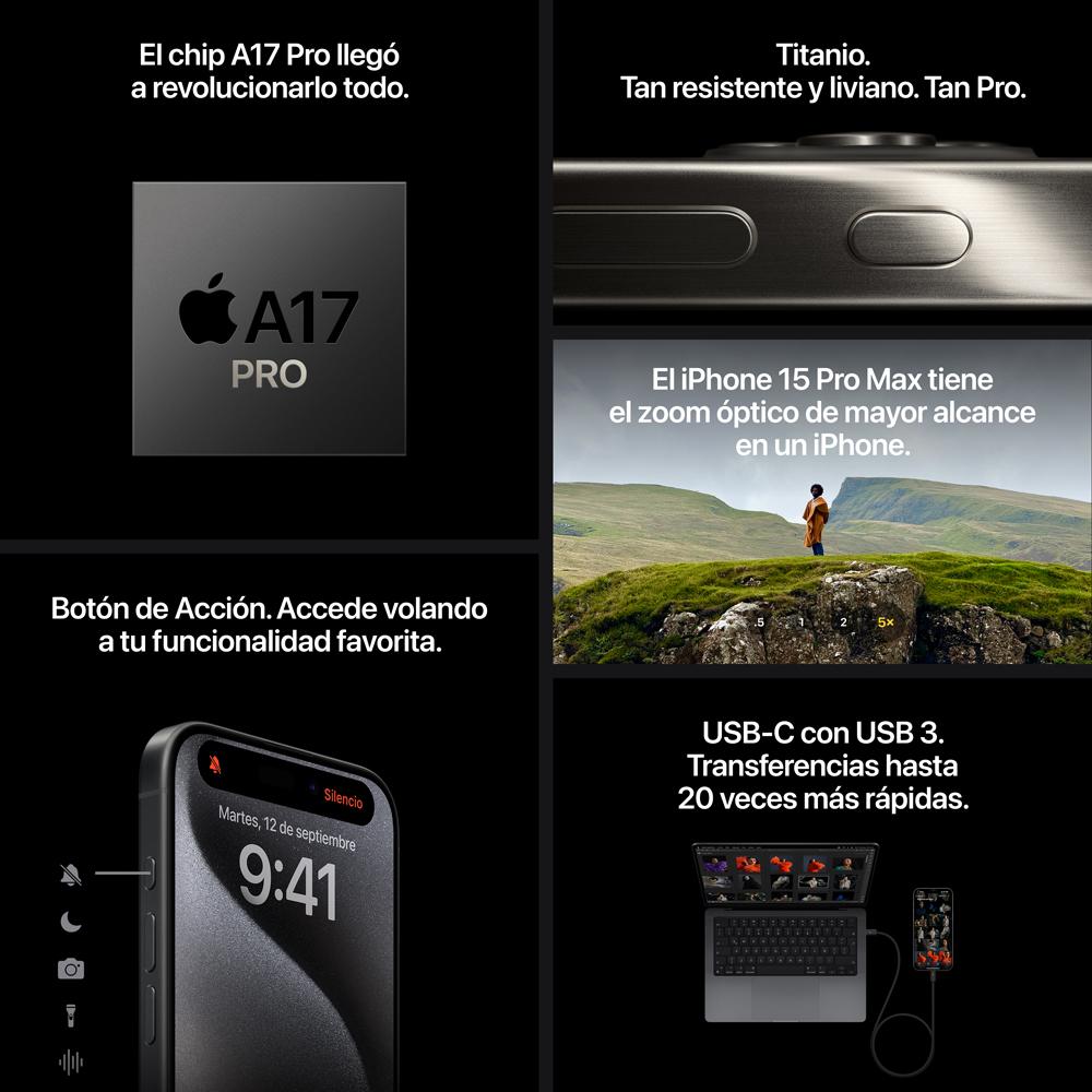 iPhone 15 Pro 128 GB Titanio natural | Mac Store