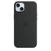 Funda de silicón con MagSafe para el iPhone 15 Plus - Negro