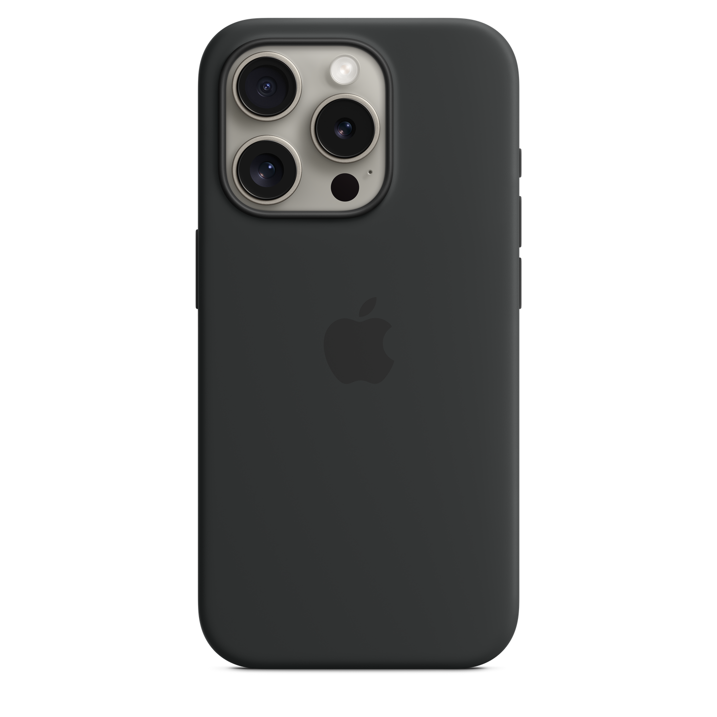 Funda de silicón con MagSafe para el iPhone 15 Pro - Negro